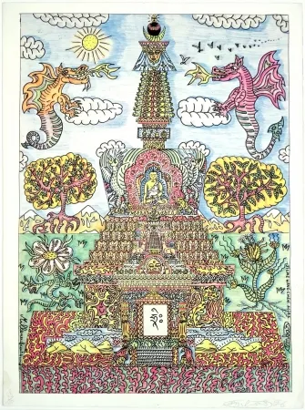 Siebdruck Combas - Composition