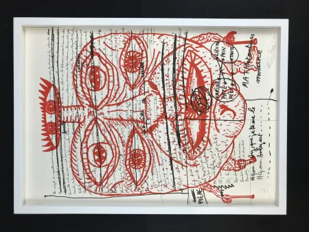 Lithographie Combas - Feu №2