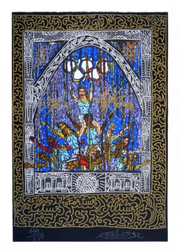 Siebdruck Combas - Olympic centennial