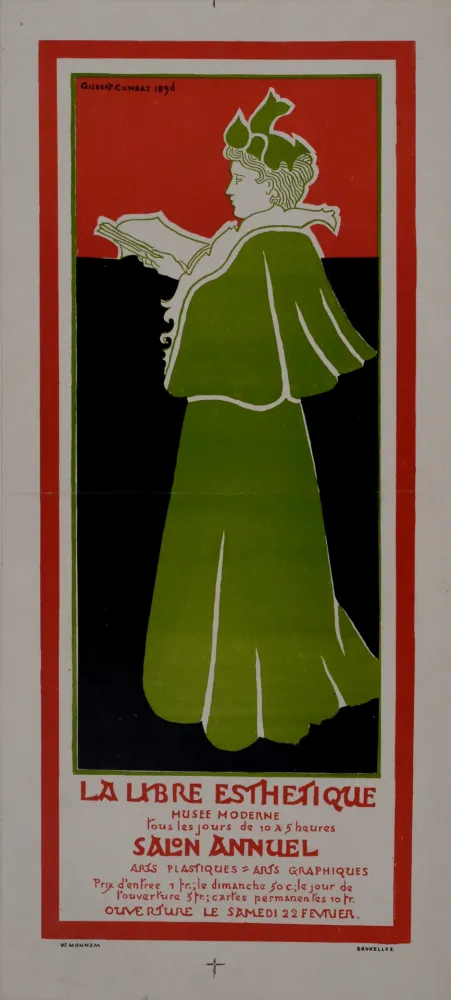 Plakat Combaz - La libre Esthétique. 1896