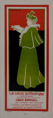 Plakat Combaz - La libre Esthétique. 1896