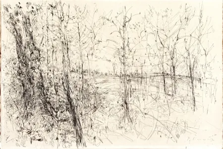 Radierung Commère - A la lisière des bois