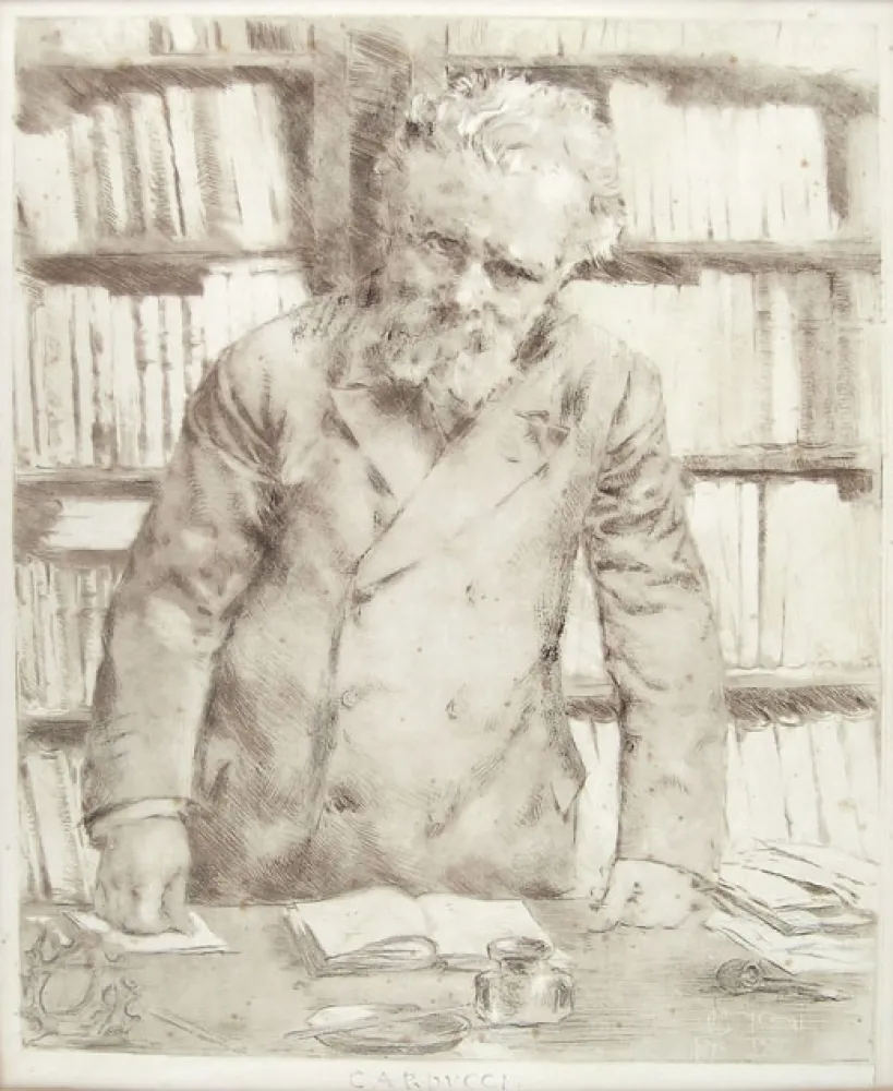 Radierung Conconi - GIOSUE' CARDUCCI