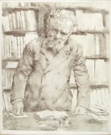 Radierung Conconi - GIOSUE' CARDUCCI