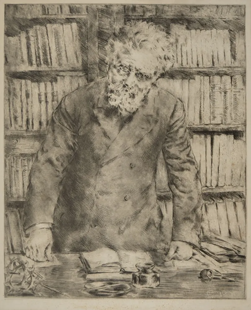 Radierung Conconi - GIOSUE' CARDUCCI