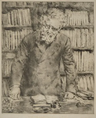 Radierung Conconi - GIOSUE' CARDUCCI