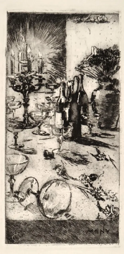 Radierung Conconi - MENU'