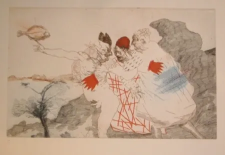 Radierung Und Aquatinta Condé -  Fiesta catalana 