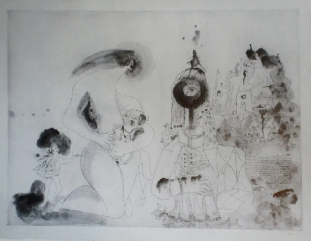 Radierung Und Aquatinta Condo -  More sketches of Spain-For Miles Davis 12 