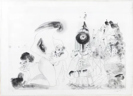 Radierung Condo - More sketches of Spain- For Miles Davis