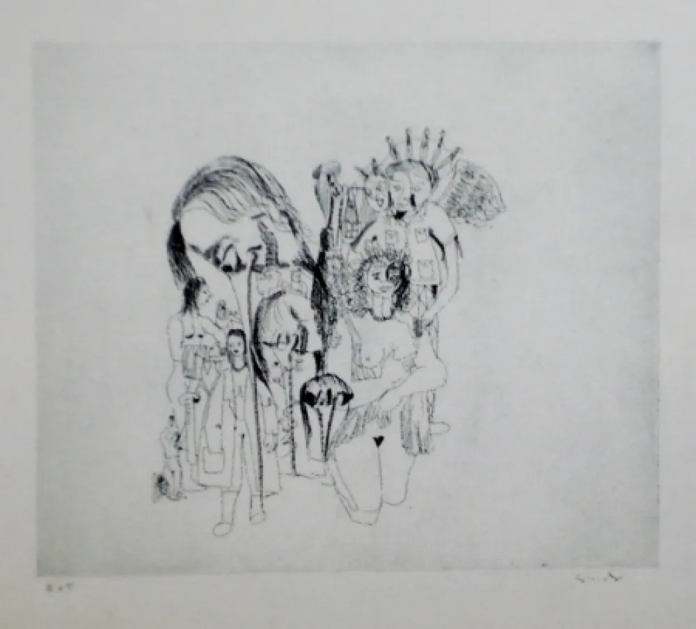 Radierung Und Aquatinta Condo - More sketches of Spain-For Miles Davis 5