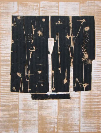 Holzschnitt Consagra - Composition abstrait