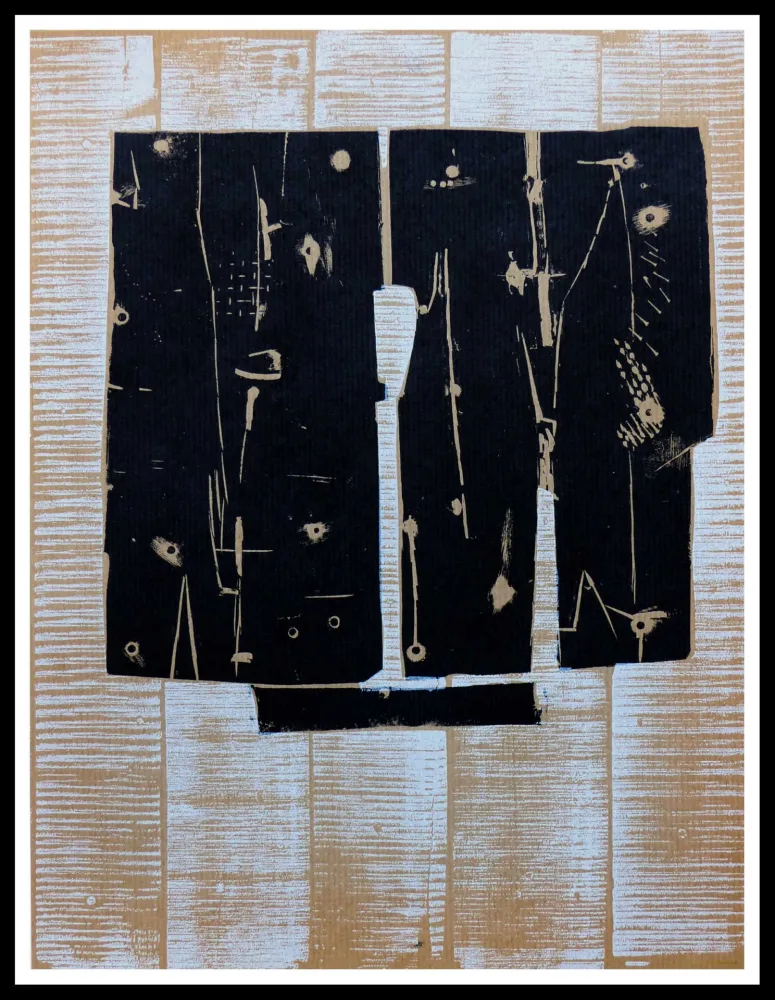 Holzschnitt Consagra - GRAVURE SUR BOIS 