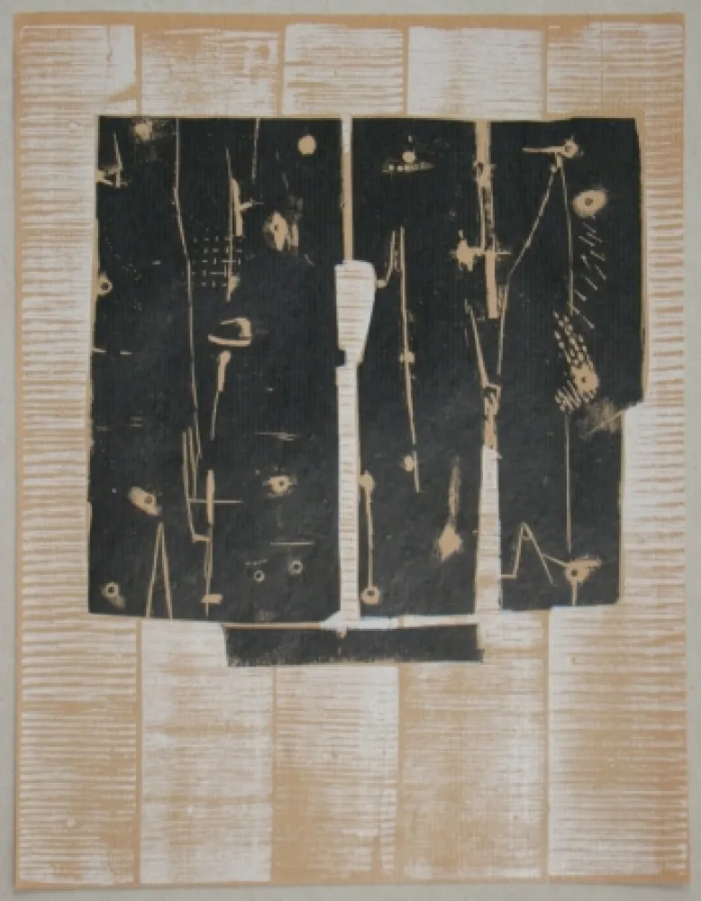 Holzschnitt Consagra - Gravure sur bois pour XXe Siècle