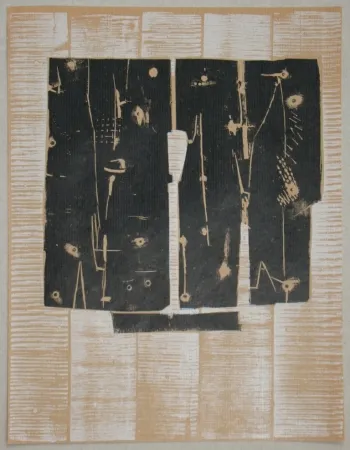 Holzschnitt Consagra - Gravure sur bois pour XXe Siècle