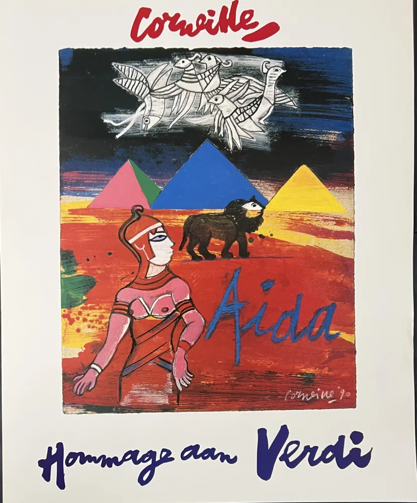 Offset Corneille - Affiche Aïda, Hommage à Verdi