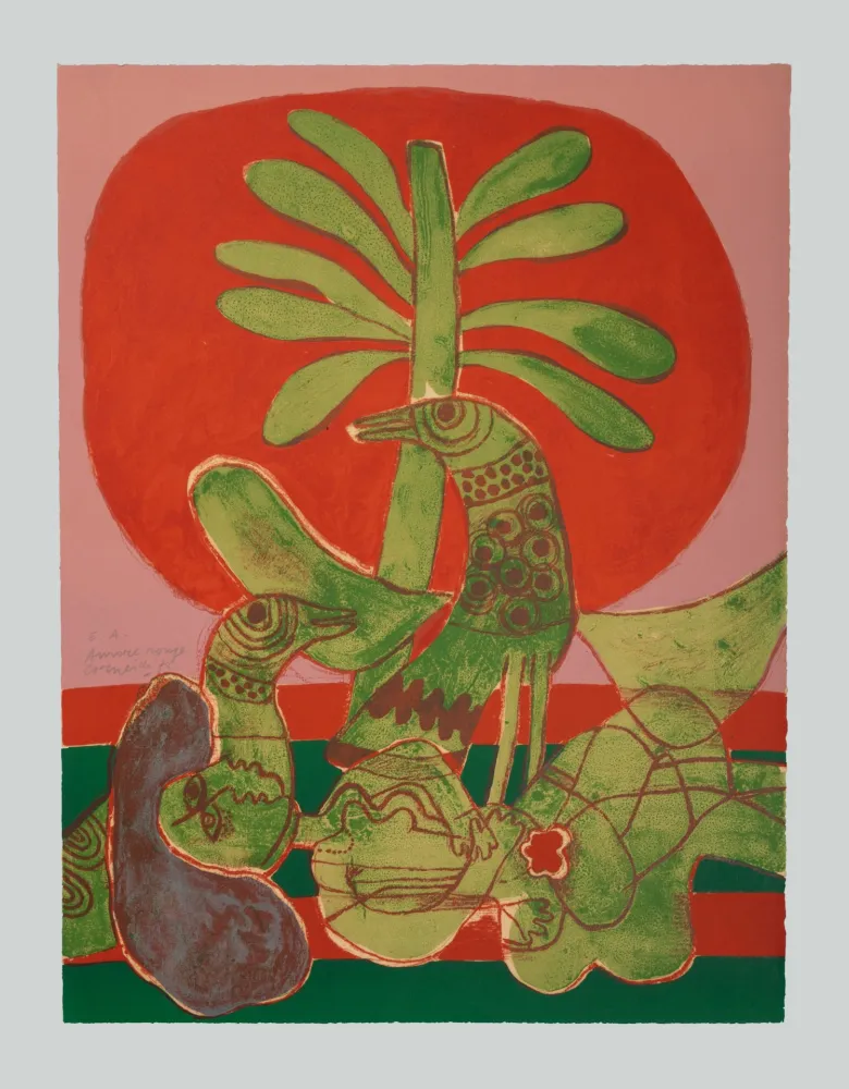 Siebdruck Corneille - Amore rouge