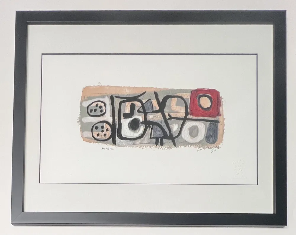 Digitale Druckgrafik Corneille - April in jazz , 1951, AO 42/90, encadré