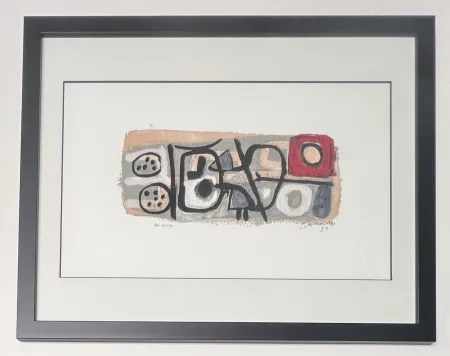 Digitale Druckgrafik Corneille - April in jazz , 1951, AO 42/90, encadré