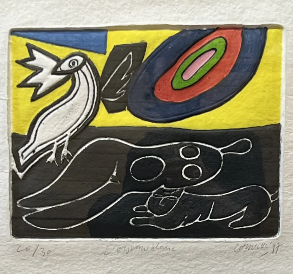 Multiple Corneille - Aquagraure L'oiseau blanc, 1997