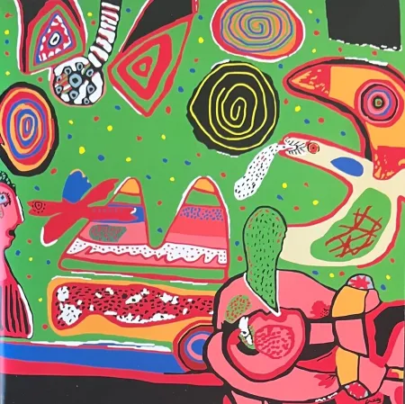 Multiple Corneille - Bain de soleil - 140 x 140 cm - FOULARD Carré Brochier Soieries - LYON France