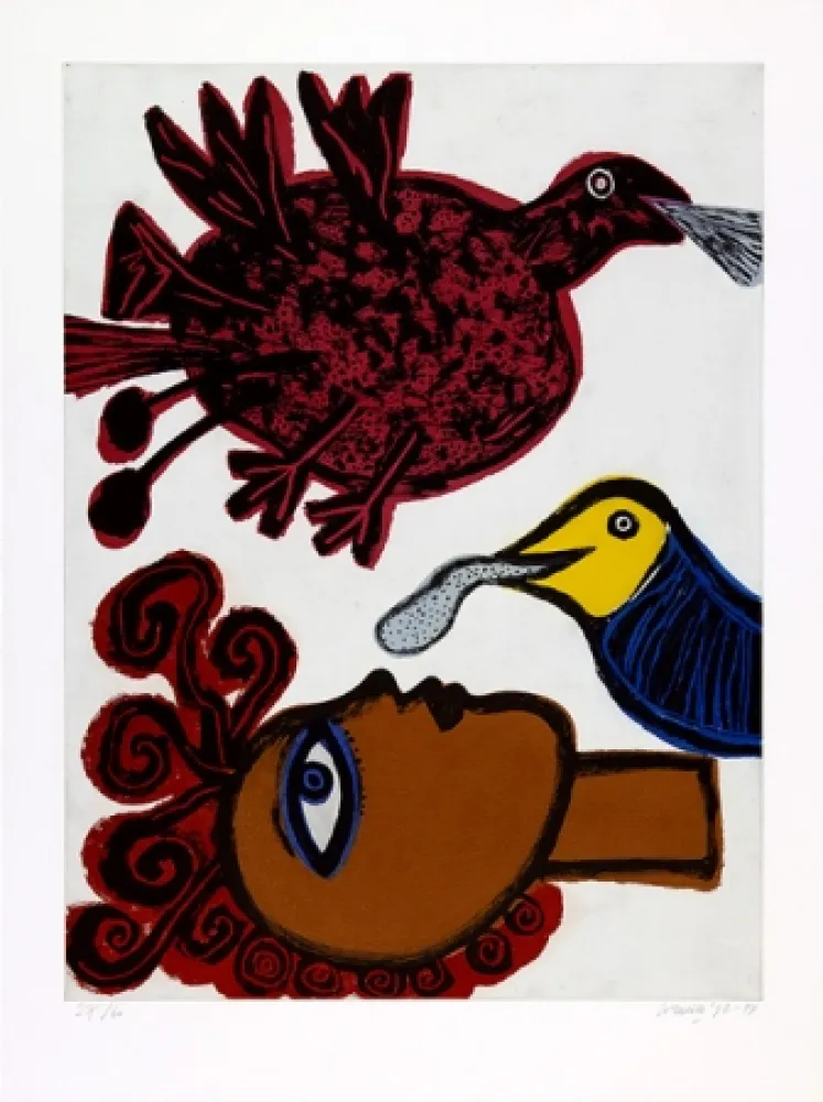 Aquatinta Corneille - Echo de L’Afrique.