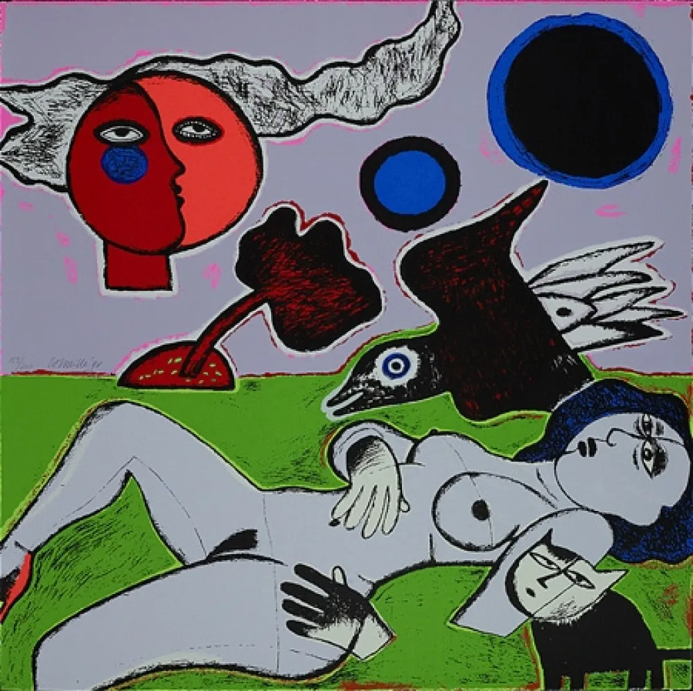 Siebdruck Corneille - Femme diurne