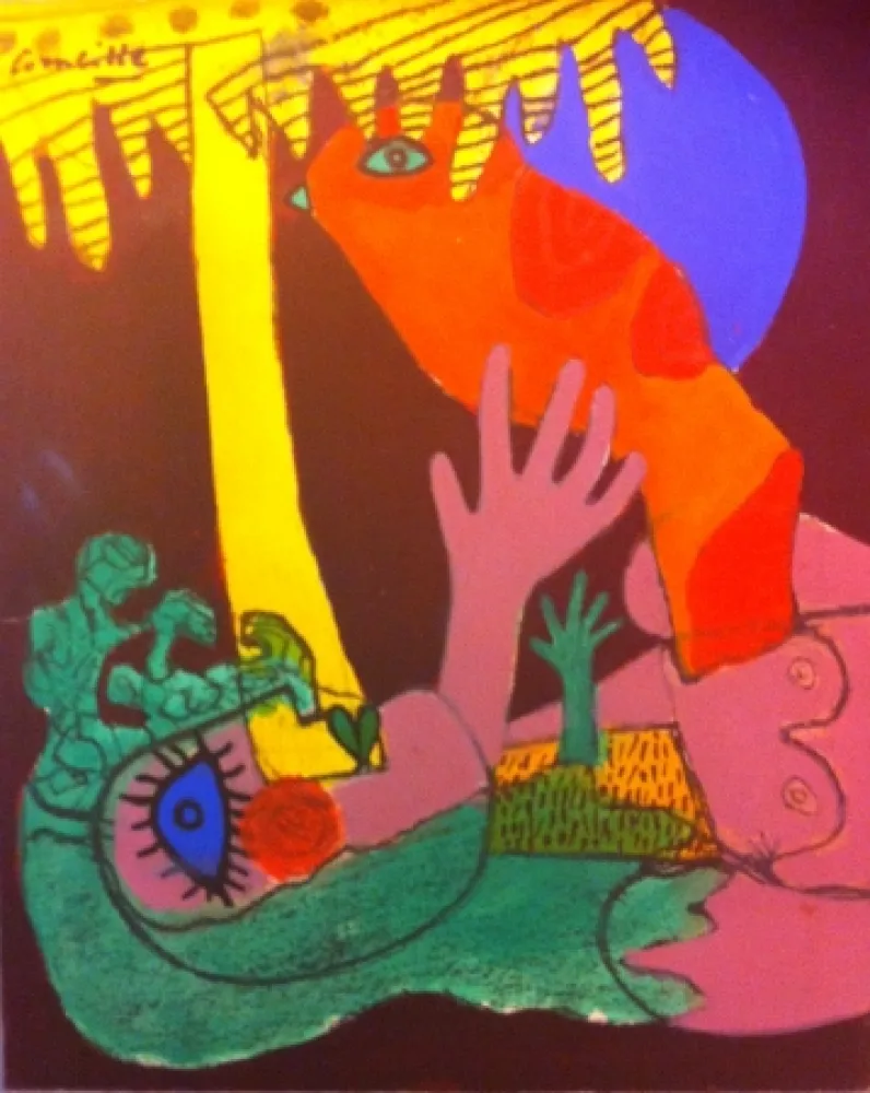 Keine Technische Corneille - Gouache on paper