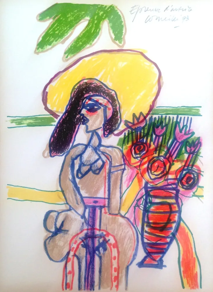 Siebdruck Corneille - Jolie dame 