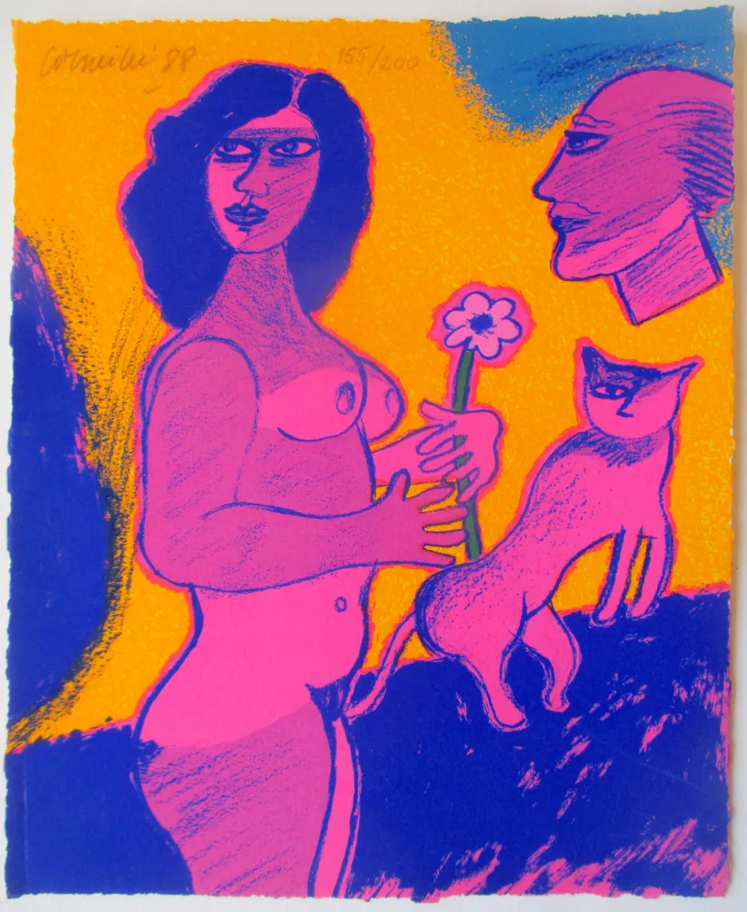 Siebdruck Corneille - La Sensualité du Sensible II