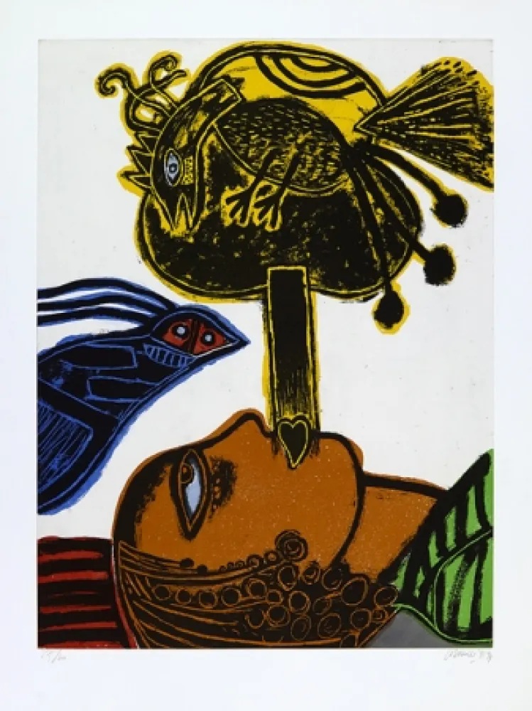 Aquatinta Corneille - L’africaine.