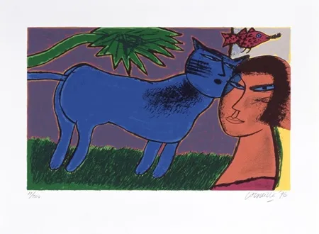 Siebdruck Corneille - L'amour au jour le jour 3