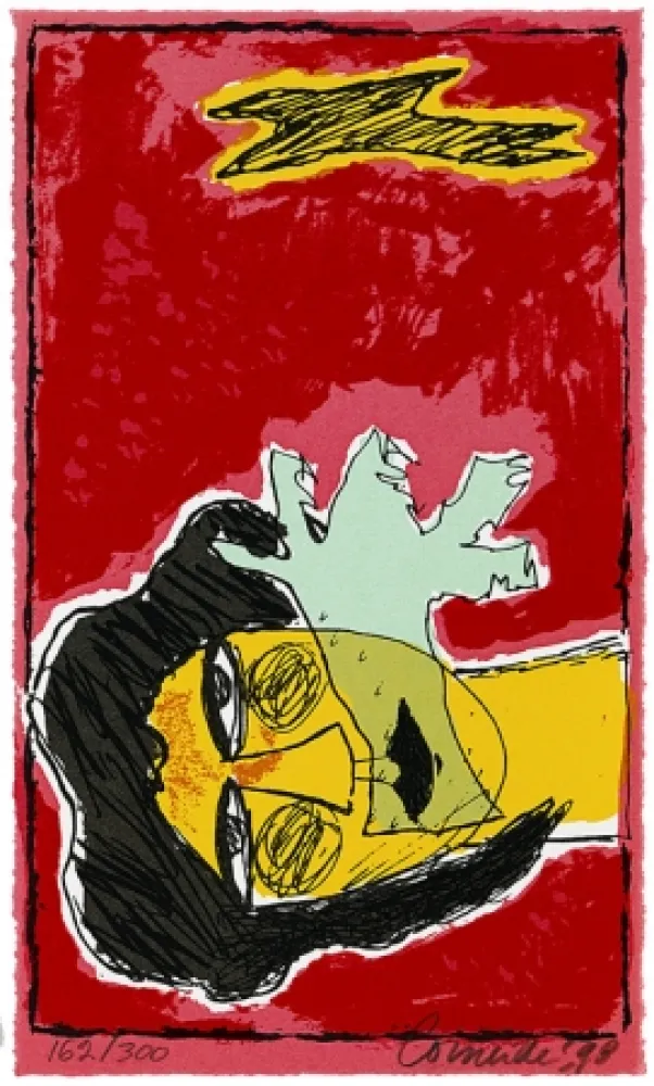 Siebdruck Corneille - Le ciel rouge de l'amour