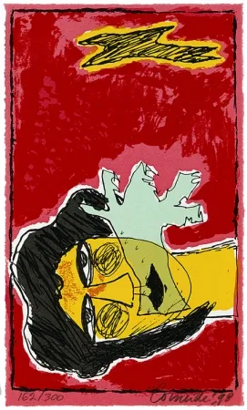 Siebdruck Corneille - Le ciel rouge de l'amour