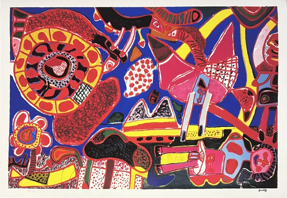 Digitale Druckgrafik Corneille - Le Jardin des délices 1991