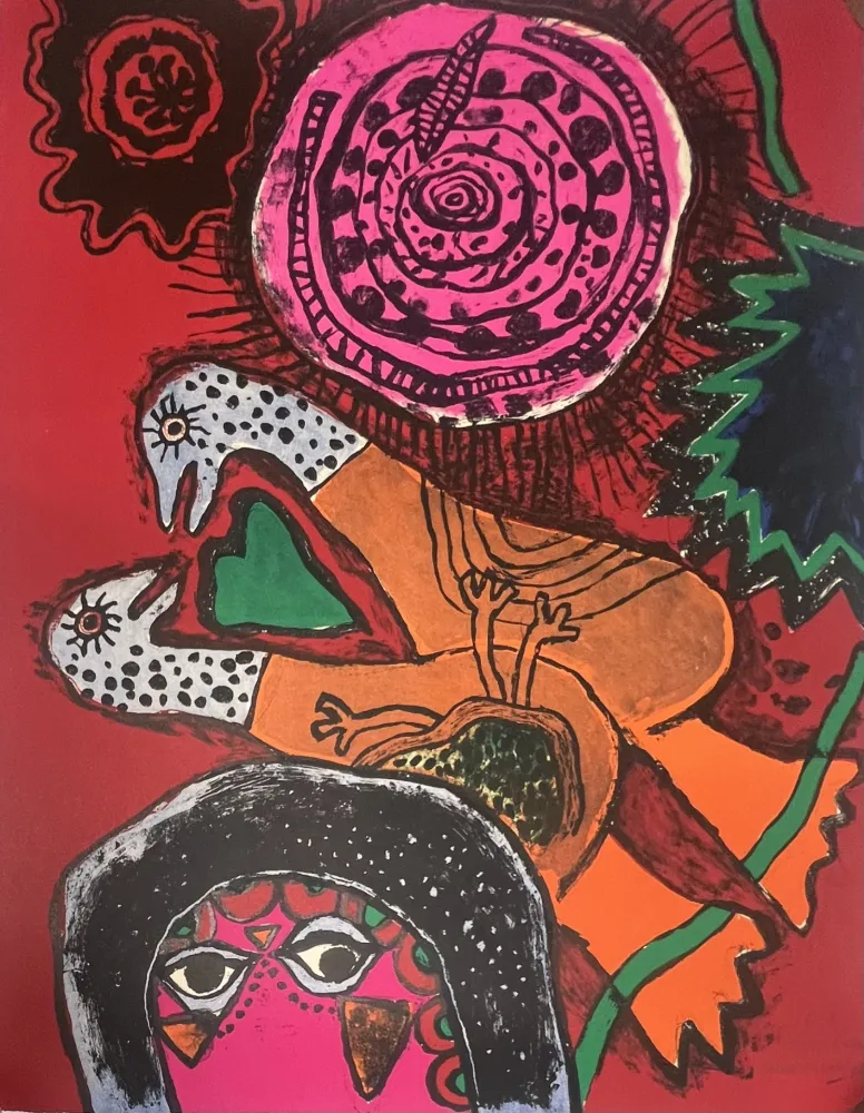 Lithographie Corneille - Lithographie ancienne L'Orientale, 1973