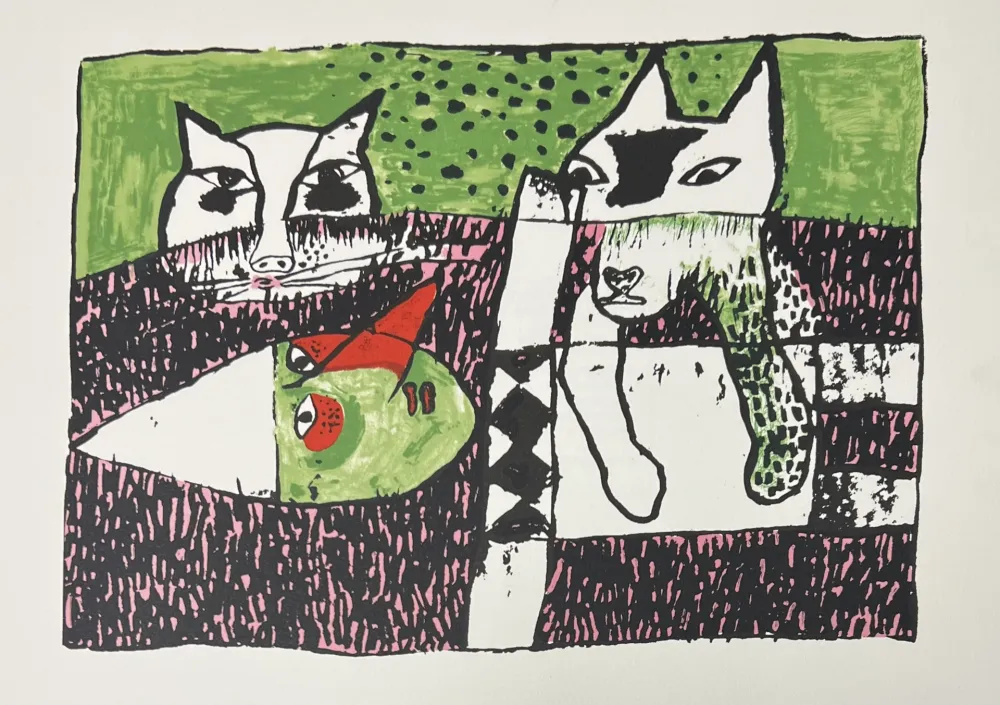 Lithographie Corneille - Lithographie Pinocchio, 2001