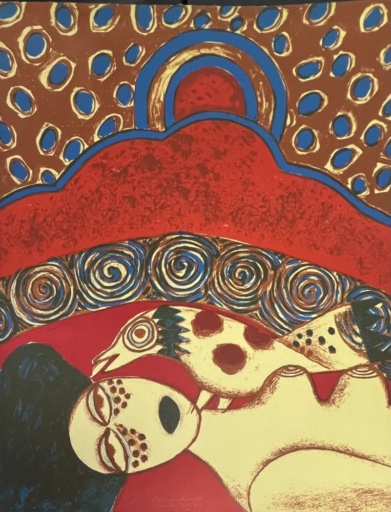 Lithographie Corneille - Lithographie Plein chant 1974 E/A