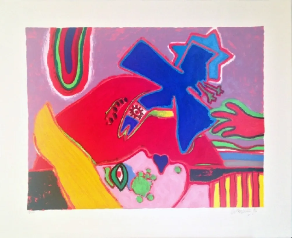 Siebdruck Corneille - L'Oiseau attendu