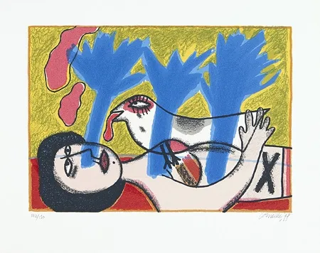 Siebdruck Corneille - L'oiseau des songes