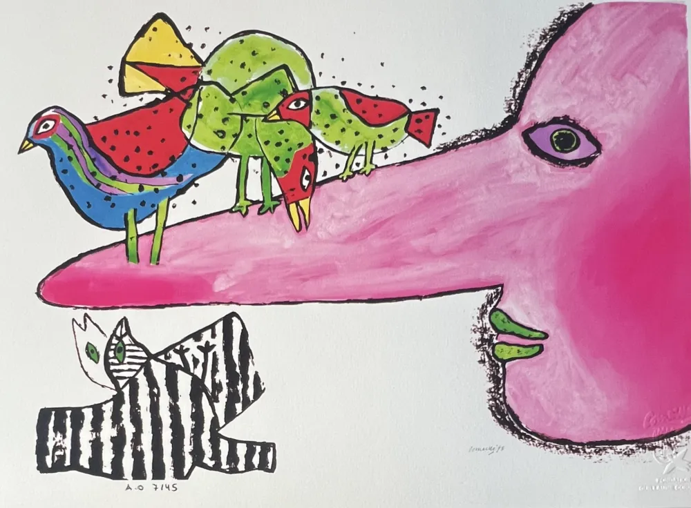 Digitale Druckgrafik Corneille -  Pinocchio 1973 Tirage numéroté 45 ex AO