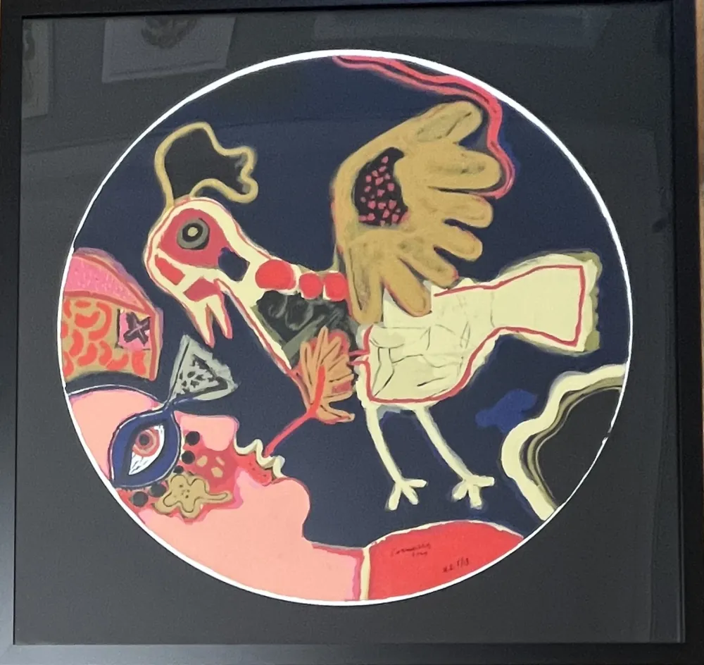 Siebdruck Corneille - Sérigraphie L'oiseau presque déraisonnable  2009