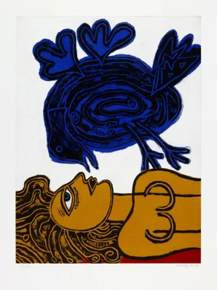 Aquatinta Corneille - Souvenir de Veronique.