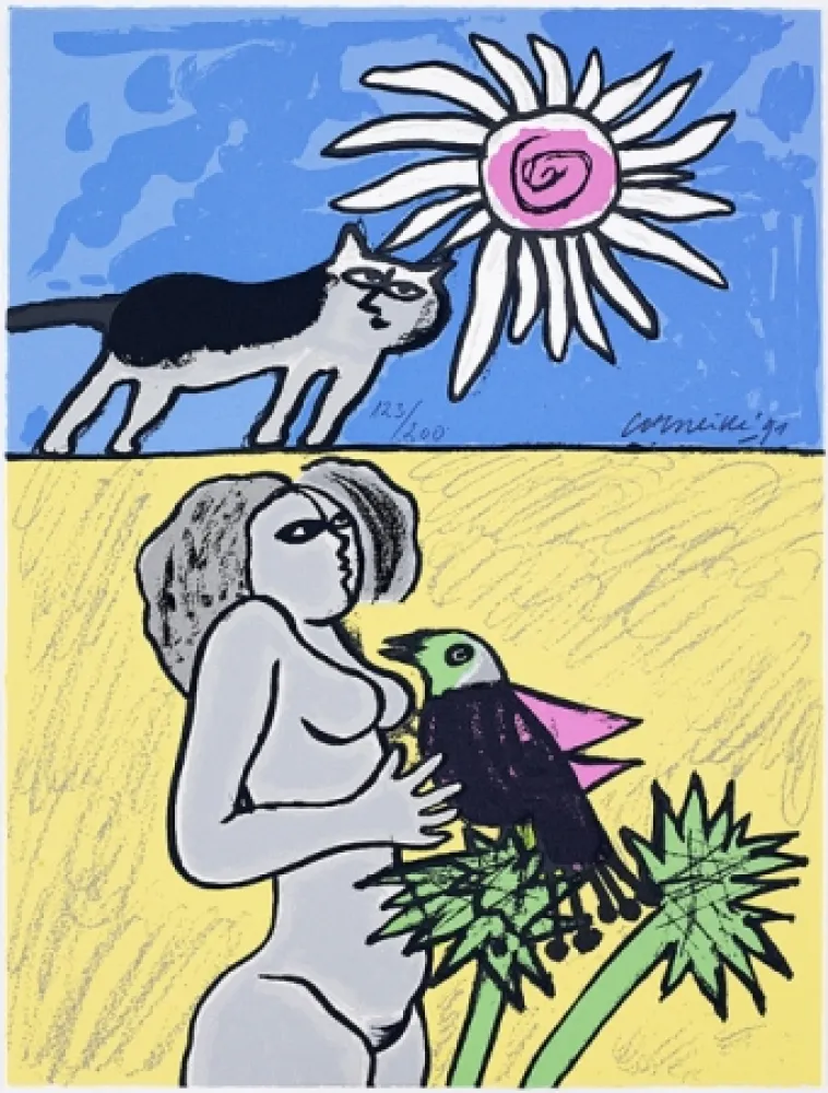 Siebdruck Corneille - Terre habitée