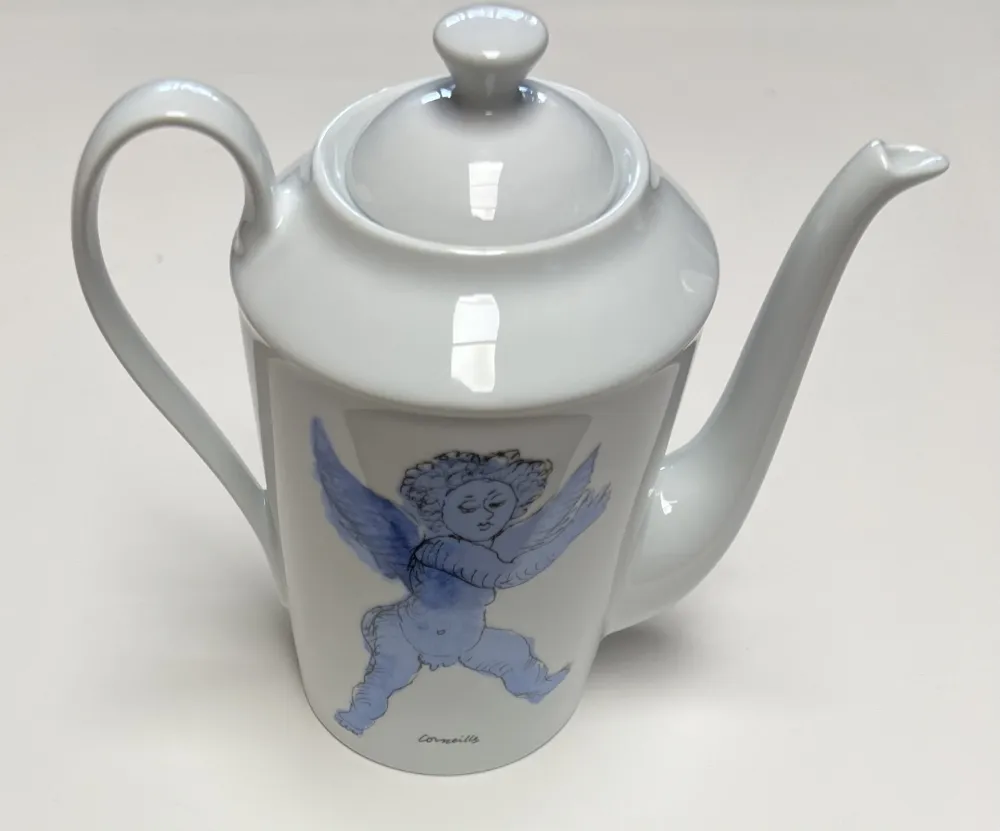 Keramik Corneille - Théière L'Ange d'après Rubens, en porcelaine de Limoges