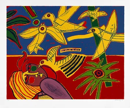 Siebdruck Corneille - Vol d'oiseaux