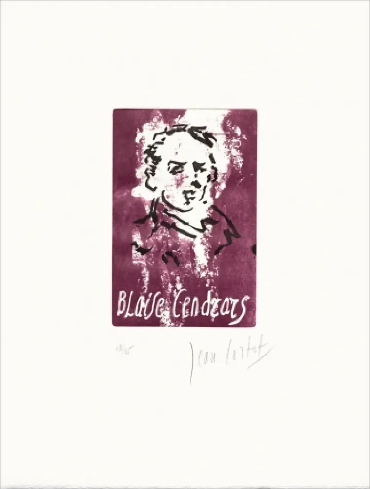 Radierung Cortot - Blaise Cendrars