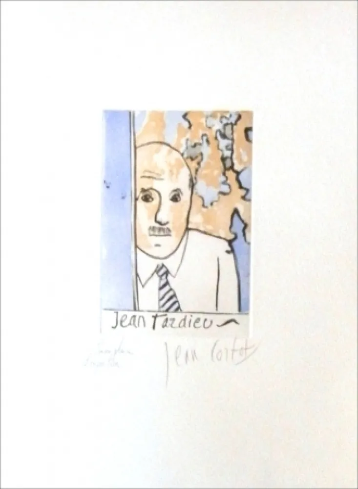 Radierung Cortot - Jean Tardieu