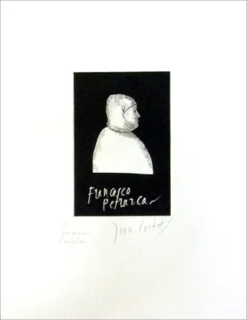 Radierung Cortot - Petrarque