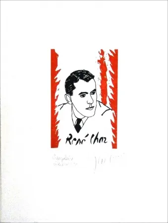 Radierung Cortot - René Char